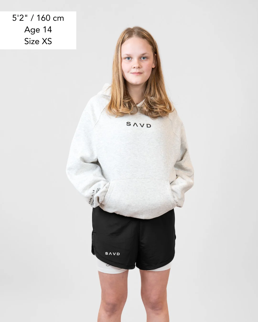 1 Peter 5:7 'Peaceful Trust' Girls Performance Shorts - Image 11