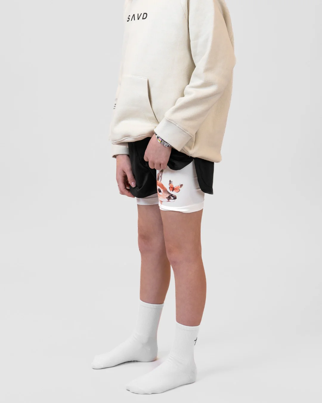 1 Peter 5:7 'Peaceful Trust' Girls Performance Shorts - Image 6