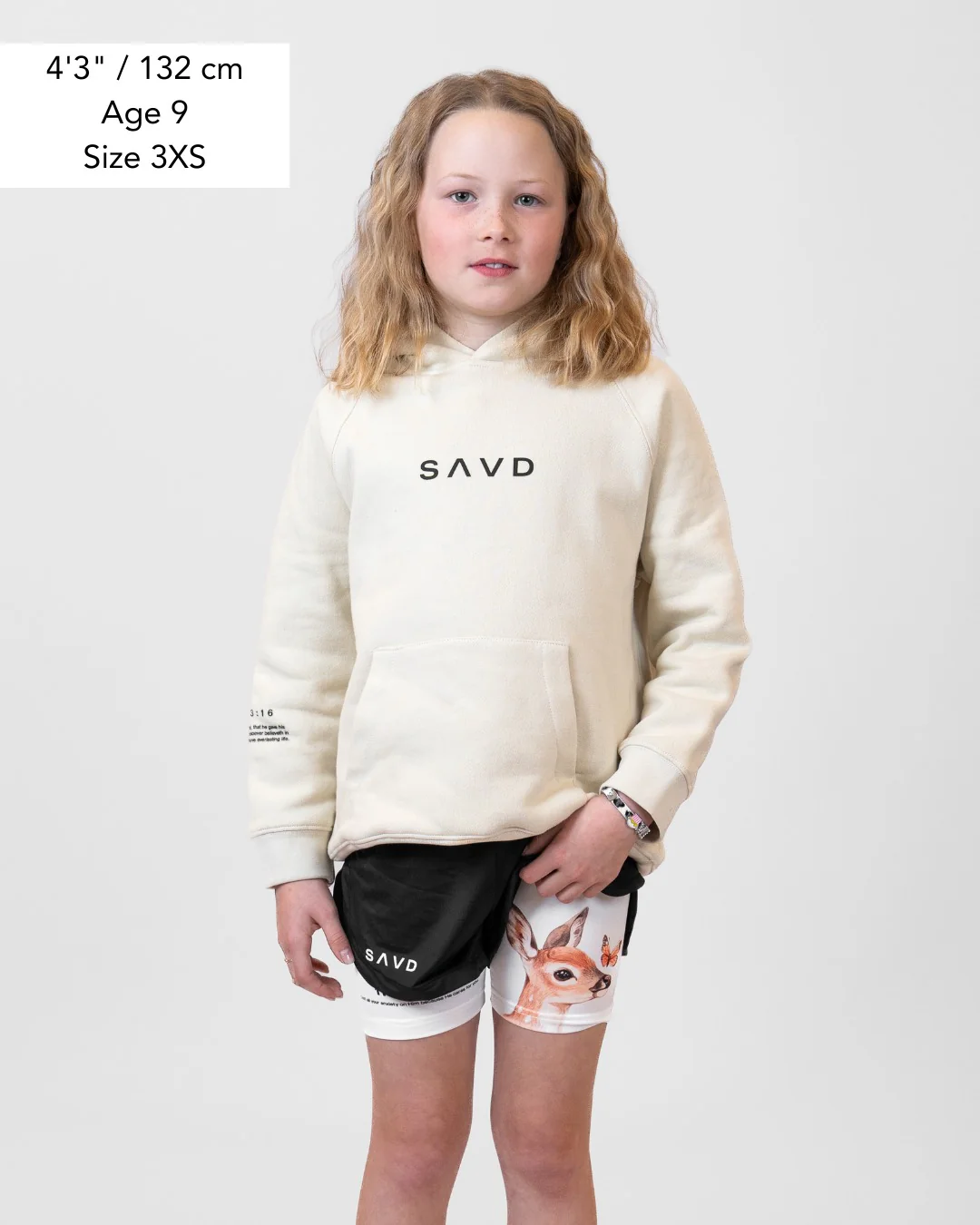 1 Peter 5:7 'Peaceful Trust' Girls Performance Shorts - Image 9