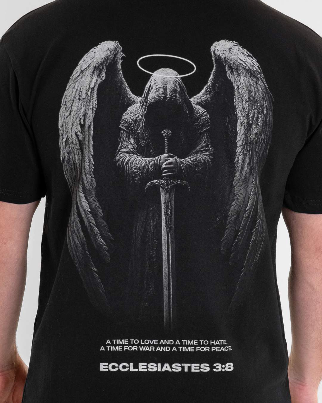 Ecclesiastes 3:8 Wings of War Oversized T-Shirt - Image 4