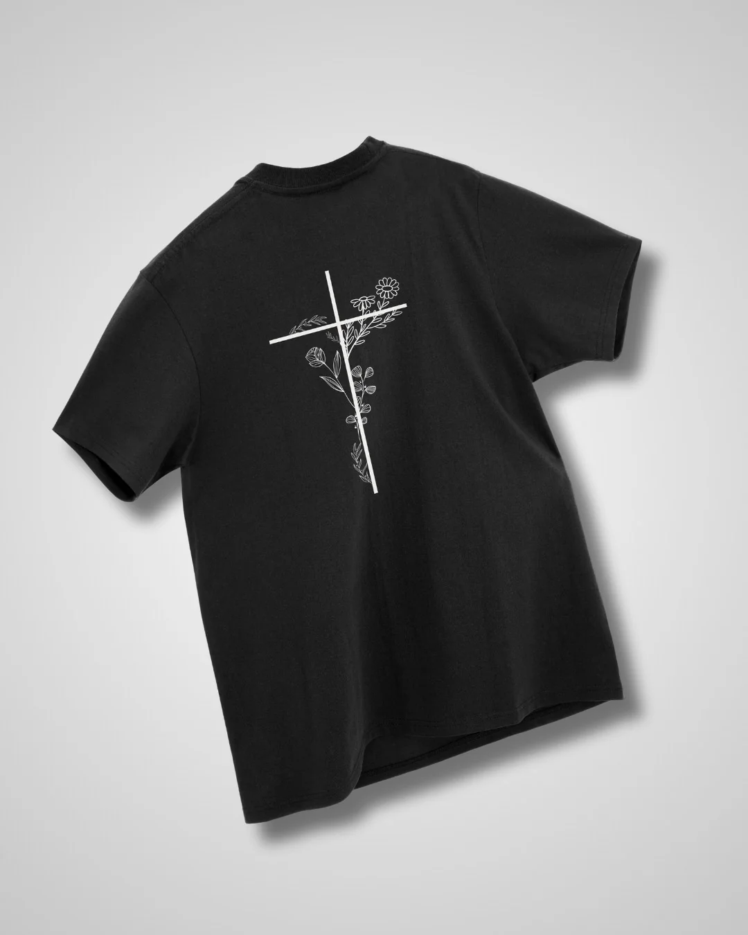 'Floral Cross' Women’s Oversized T-Shirt - Image 6