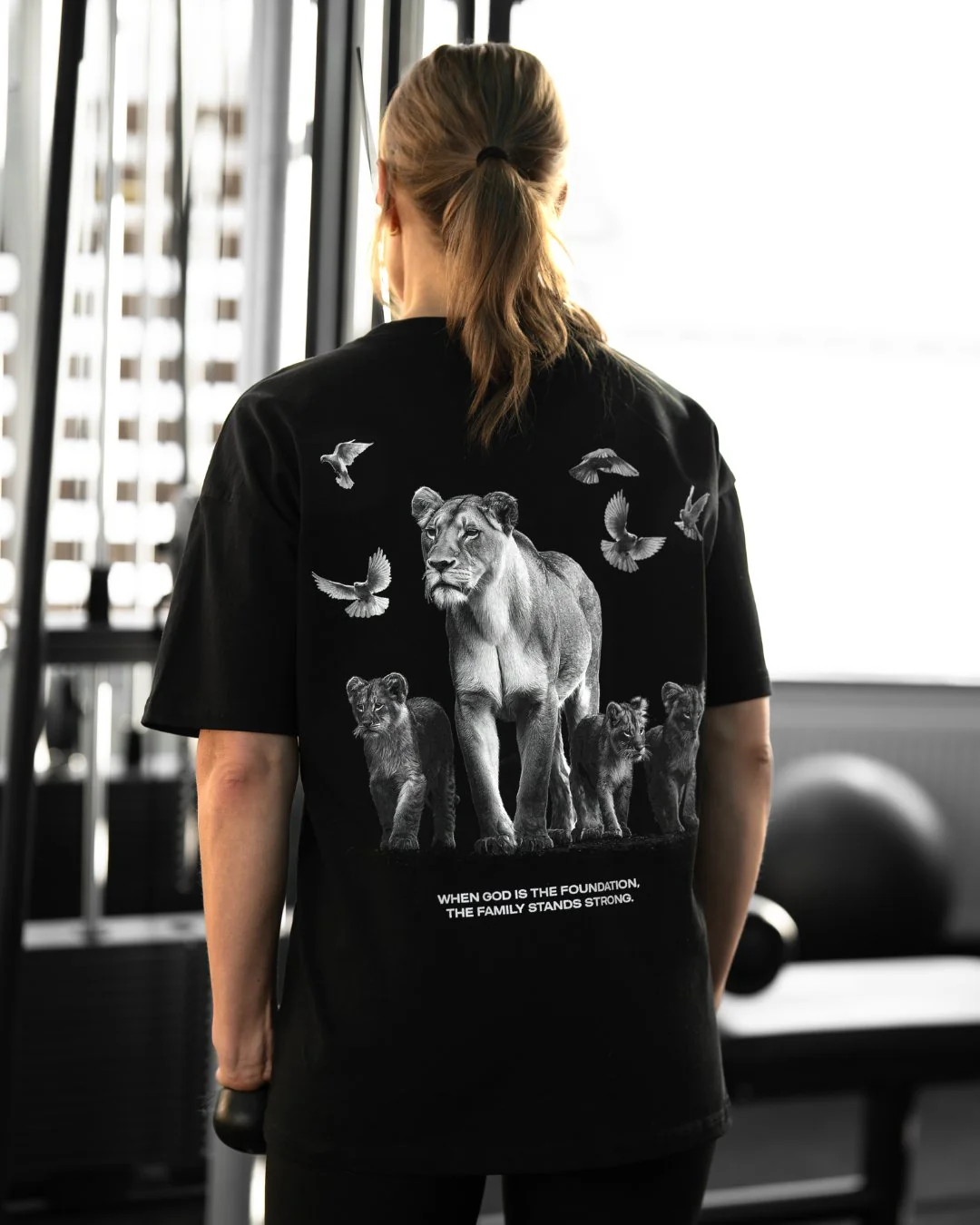 ’Foundation of Faith’ Women’s Oversized T-Shirt - Image 5