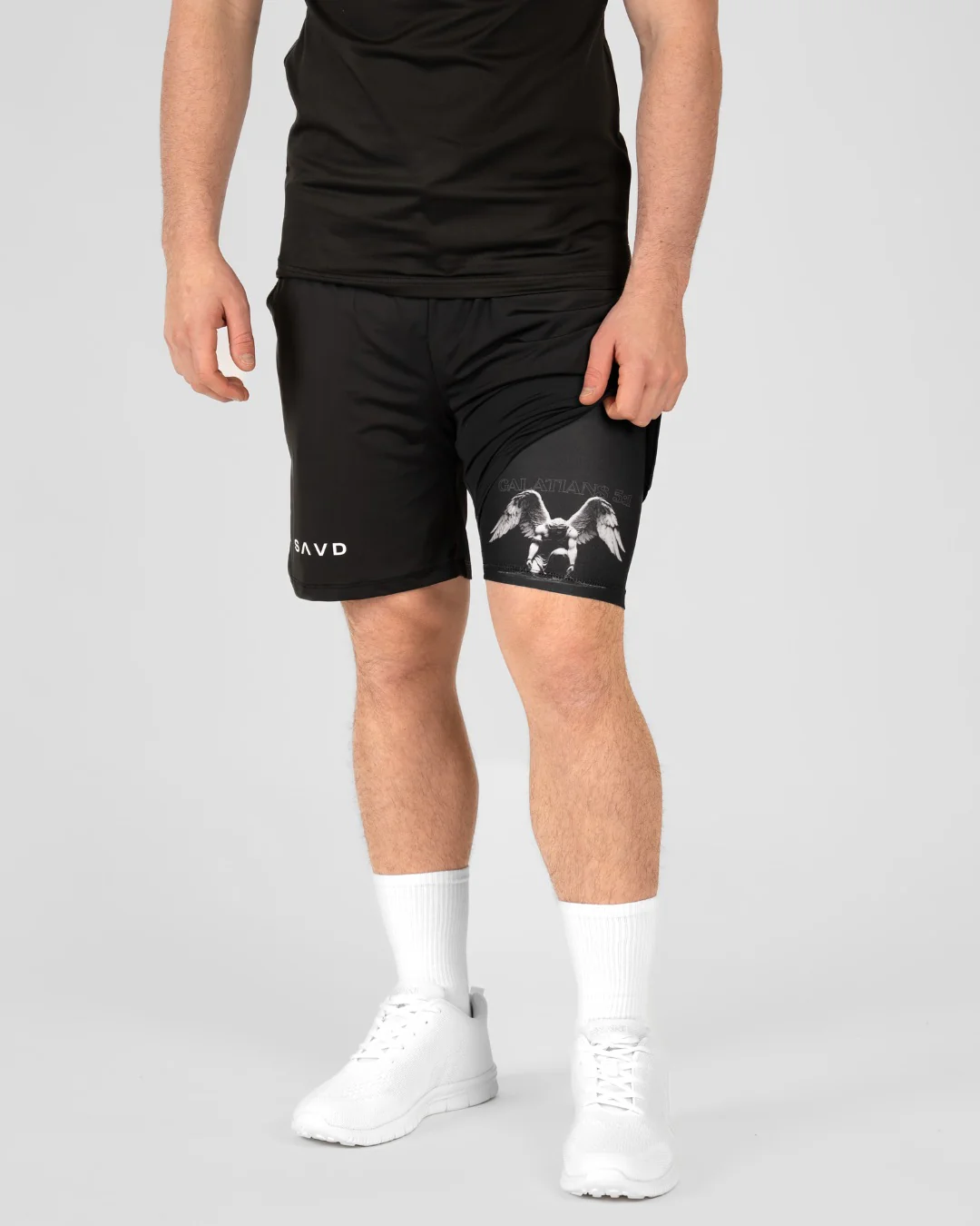 Galatians 5:1 ’Break Your Chains’ Men’s Performance Shorts - Image 6