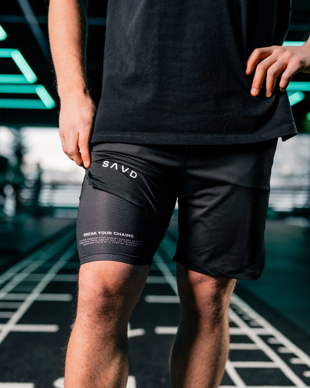 Galatians 5:1 ’Break Your Chains’ Men’s Performance Shorts - Image 8