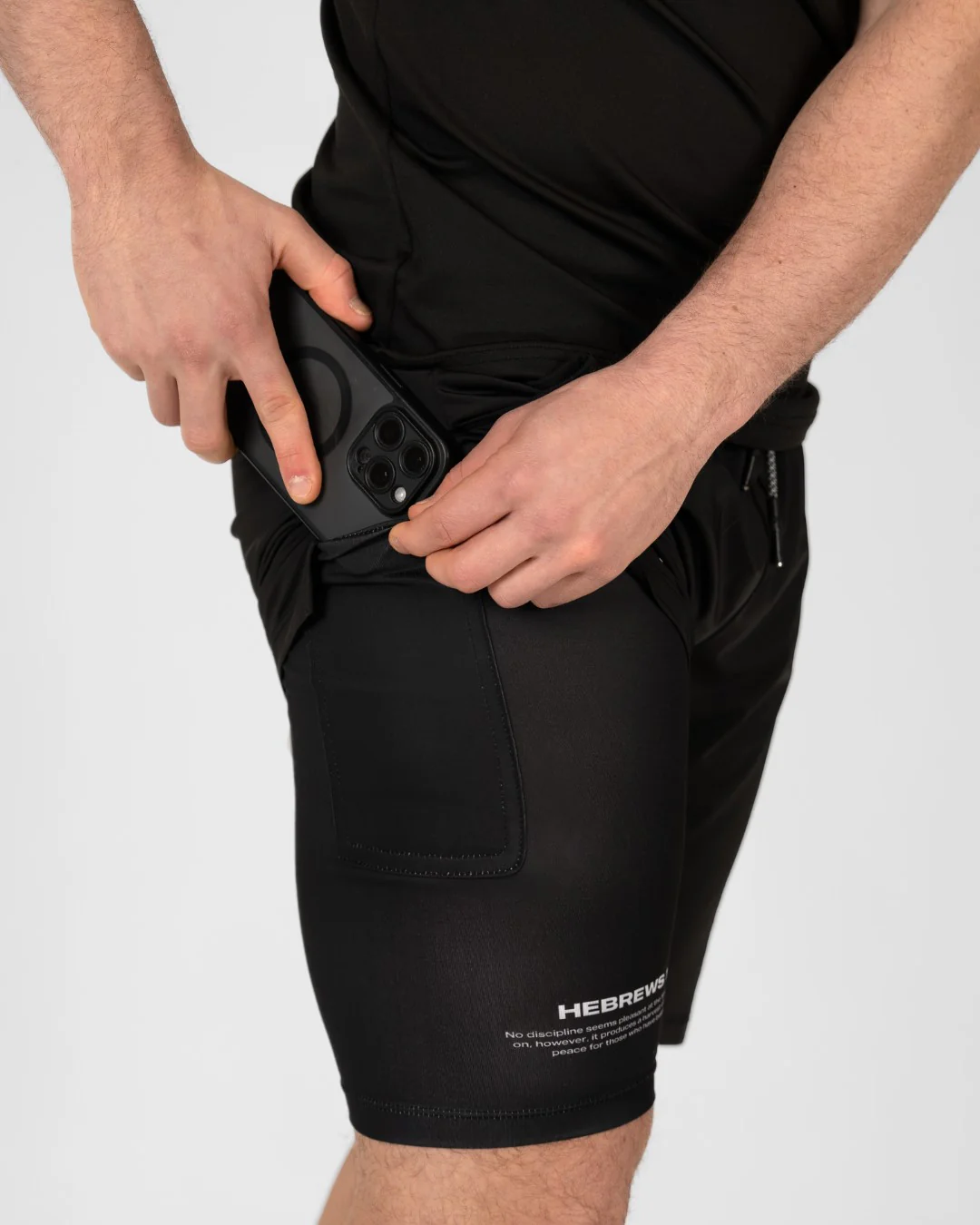 Hebrews 12:11 ’Warrior’s Discipline’ Men’s Performance Shorts - Image 9