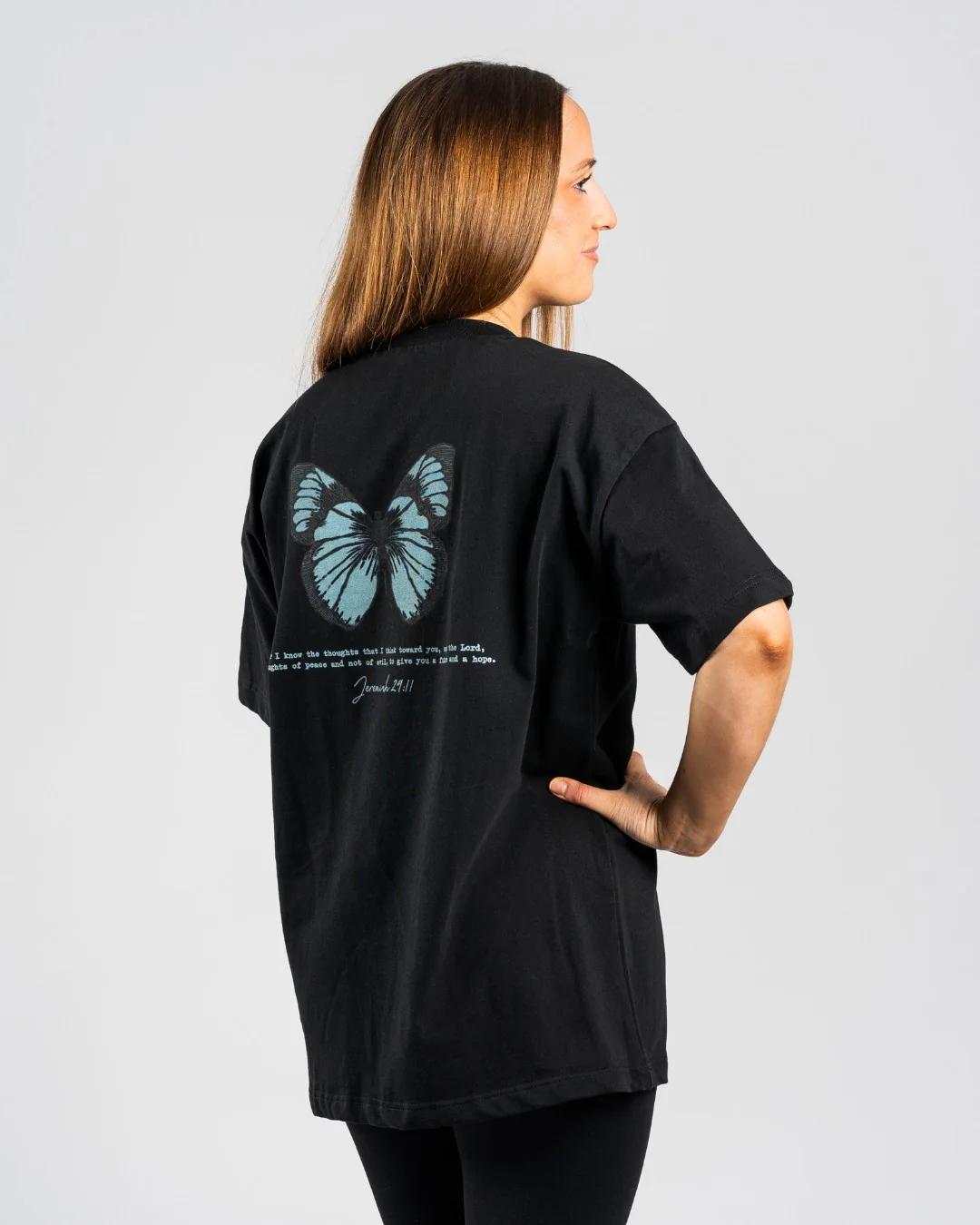 Jeremiah 29:11 'Wings of Hope' Women’s Oversized T-Shirt - Image 4