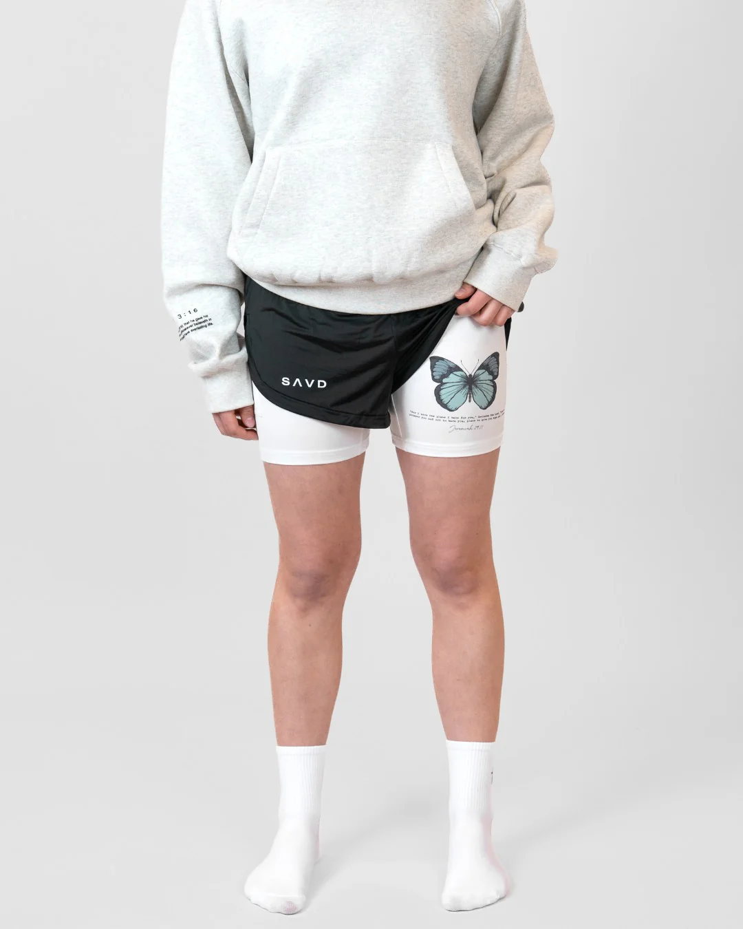 Jeremiah 29:11 'Wings of Hope' Girls Performance Shorts - Image 5