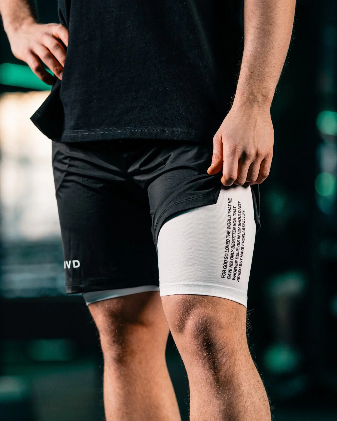 John 3:16 ’Scripture’ Men’s Performance Shorts - Image 10