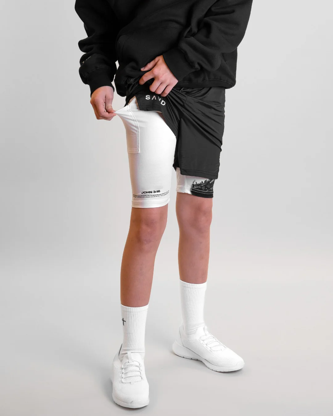 John 3:16 'The Cross' Youth Performance Shorts - Image 6