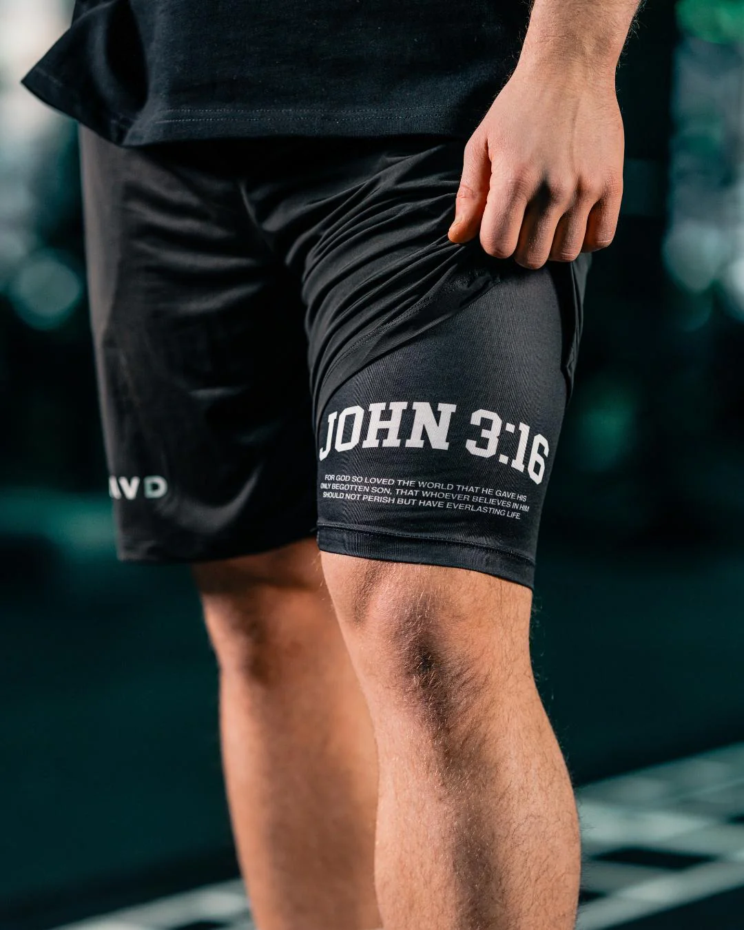 John 3:16 ’Varsity Scripture’ Men’s Performance Shorts - Image 7