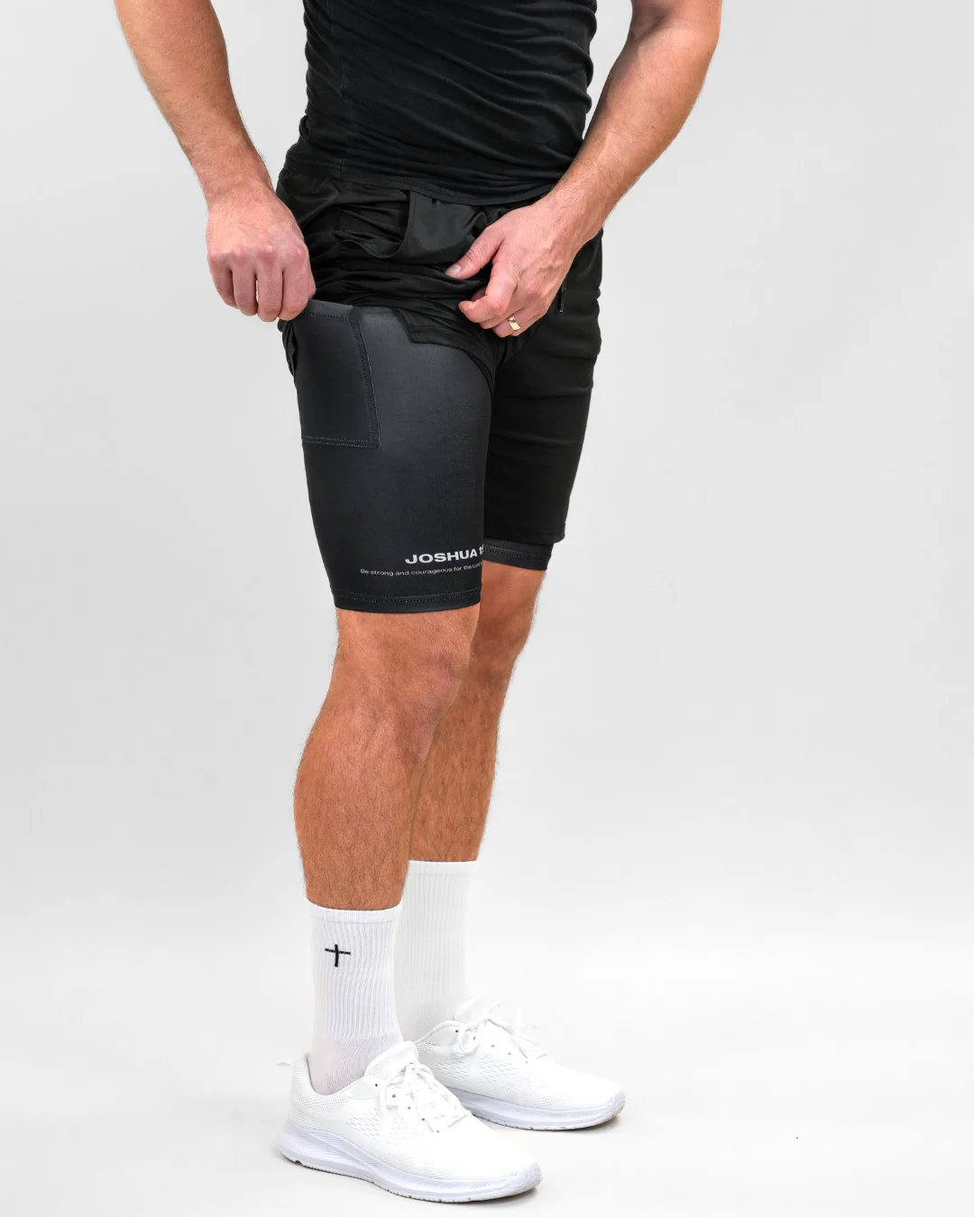 Joshua 1:9 Lion Performance Shorts - Image 9