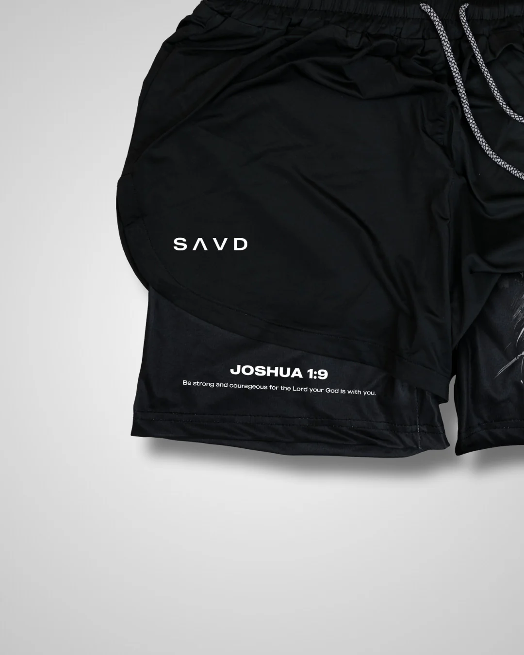 Joshua 1:9 'Lion' Women's Performance Shorts - Image 3