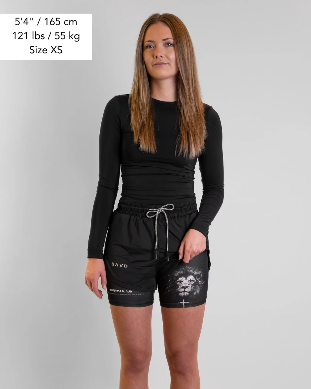 Joshua 1:9 'Lion' Women's Performance Shorts - Image 4