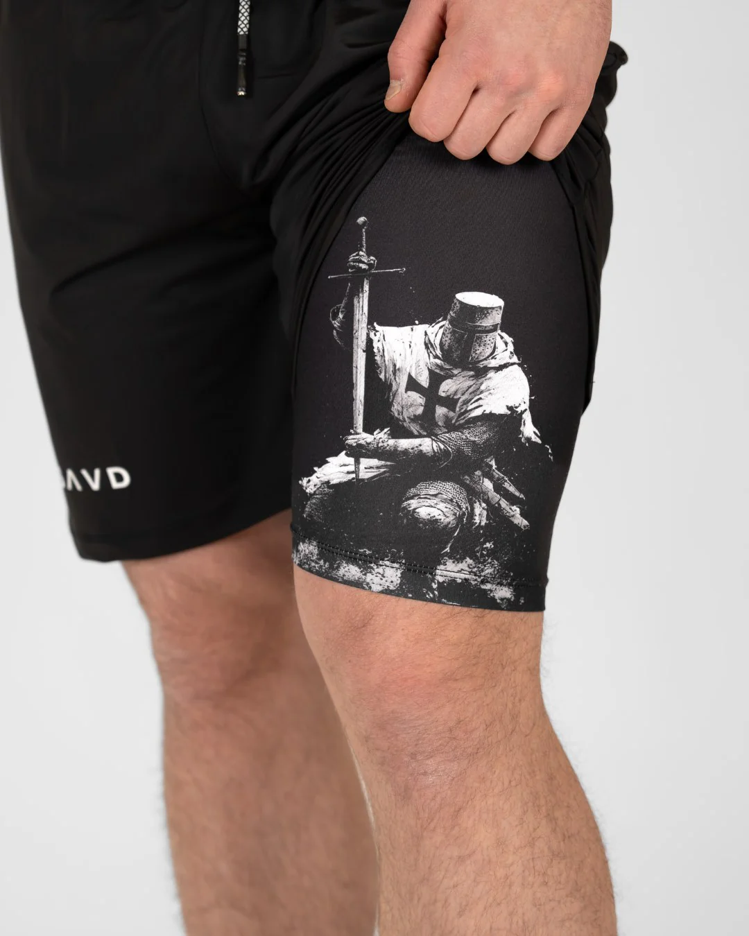 Joshua 1:9 ’Sword of Courage’ Men’s Performance Shorts - Image 4