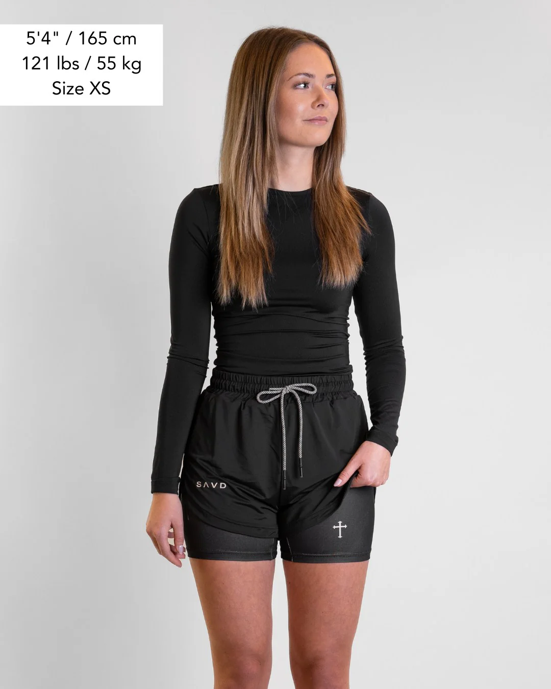 Minimal Cross Women's Performance Shorts - Image 4