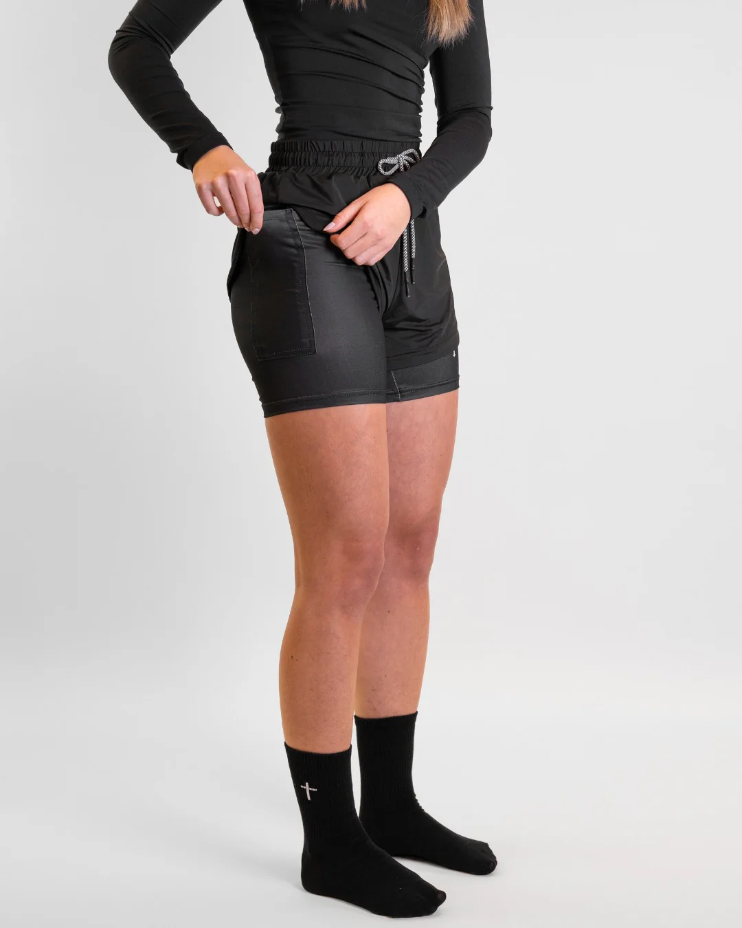 Minimal Cross Women's Performance Shorts - Image 7