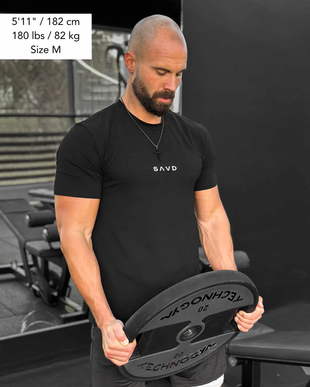 SAVD Performance T-Shirt - Black - Image 3