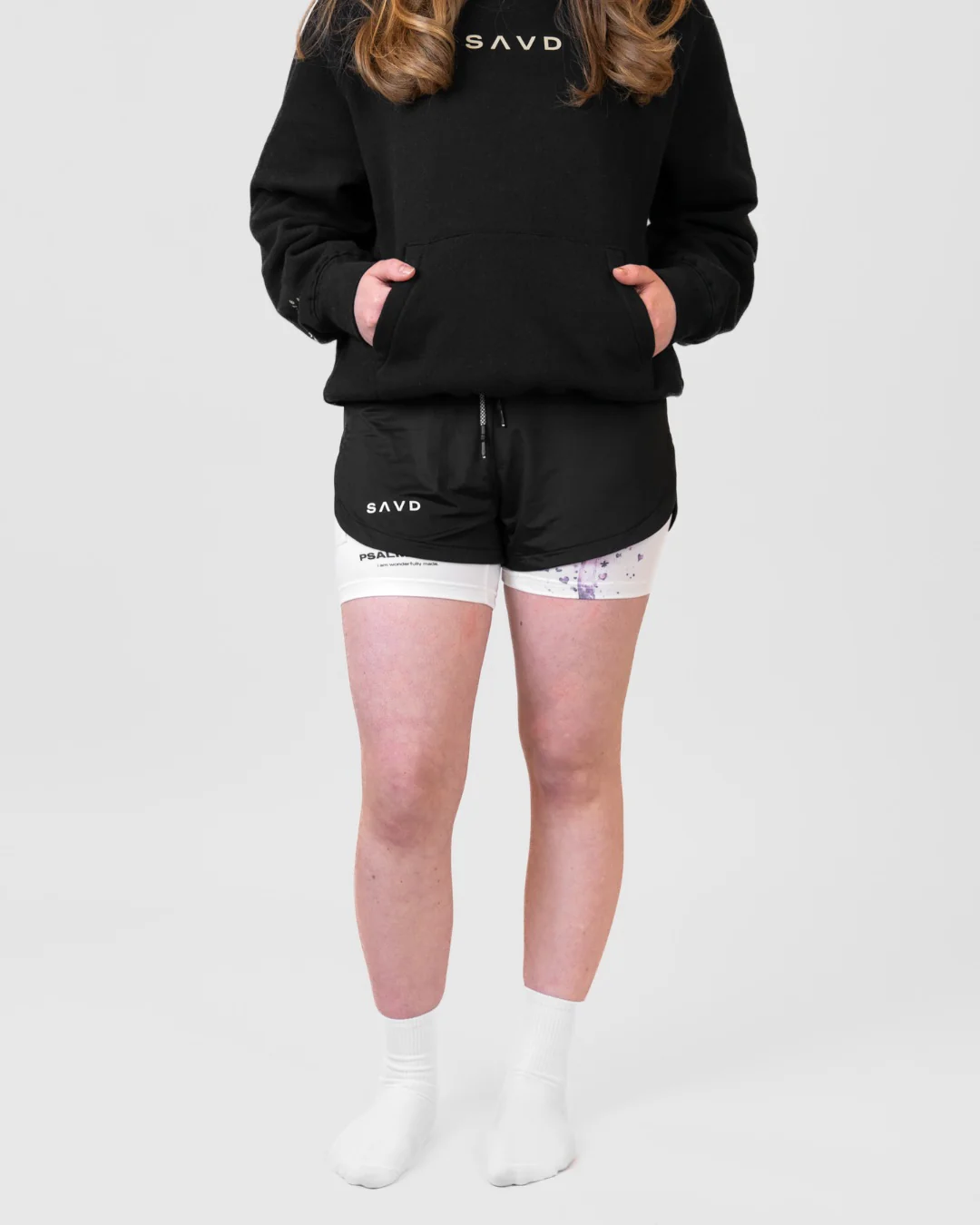 Psalm 139:14 'Wonderfully Made' Girls Performance Shorts - Image 4