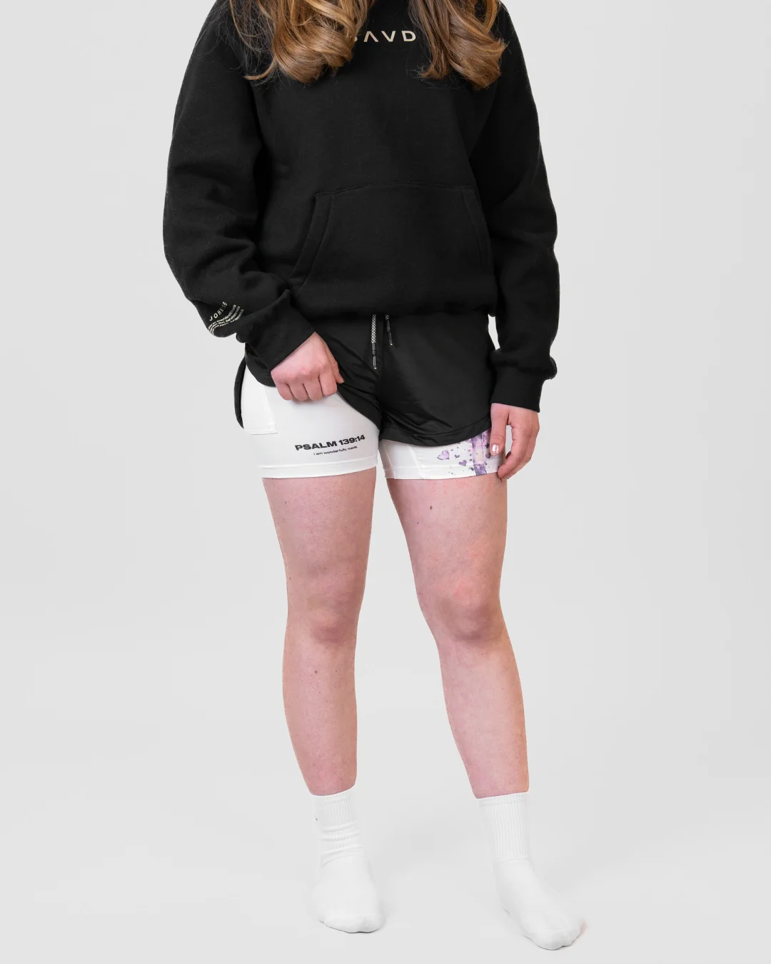 Psalm 139:14 'Wonderfully Made' Girls Performance Shorts - Image 7