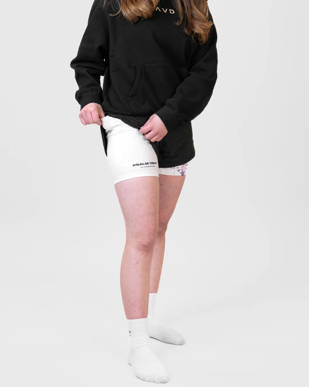 Psalm 139:14 'Wonderfully Made' Girls Performance Shorts - Image 8