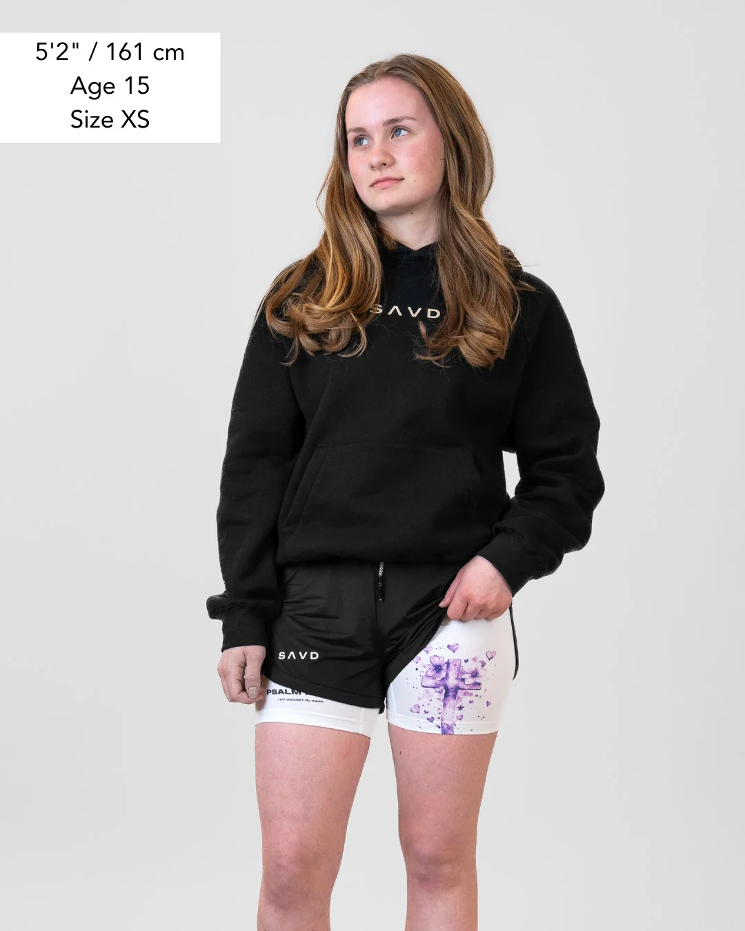 Psalm 139:14 'Wonderfully Made' Girls Performance Shorts - Image 9