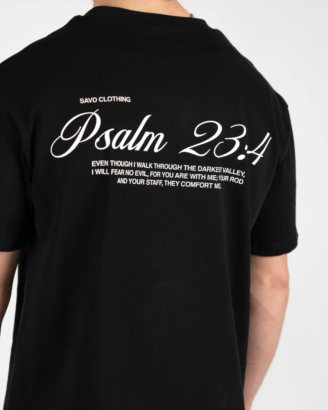 Psalm 23:4 ’Scripture’ Men’s Oversized T-Shirt - Image 7