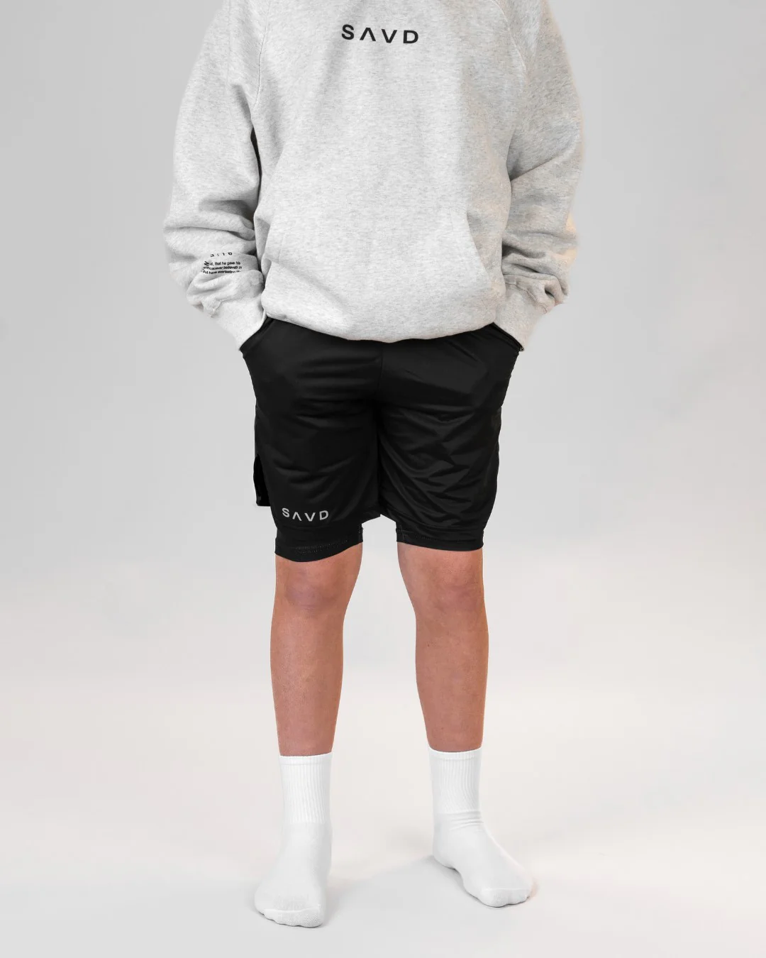 Psalm 56:3 'Cross' Youth Performance Shorts - Image 8