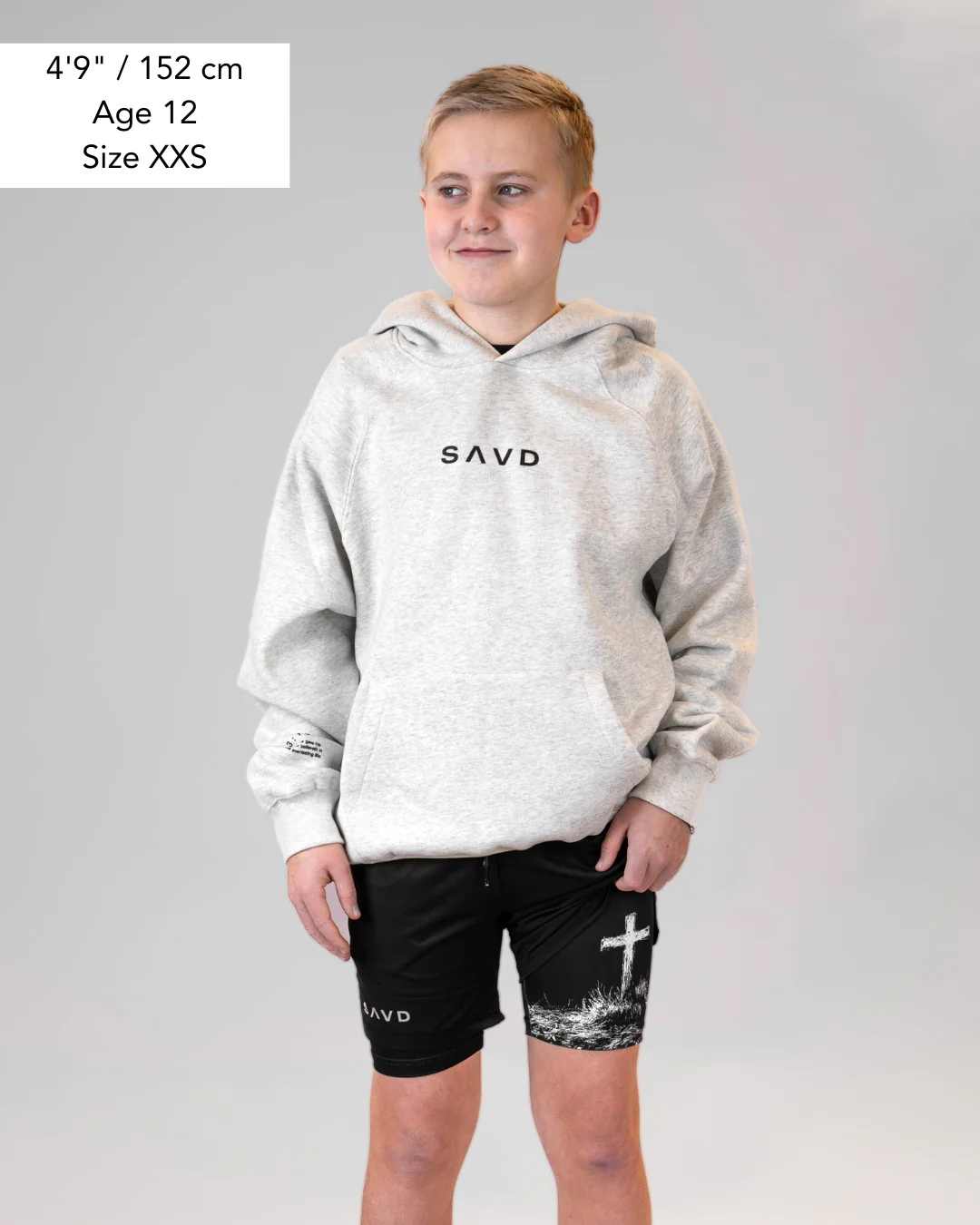 Psalm 56:3 'Cross' Youth Performance Shorts - Image 9