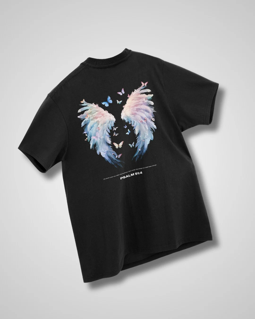 Psalm 91:4 'Under His Wings' Women’s Oversized T-Shirt - Image 5