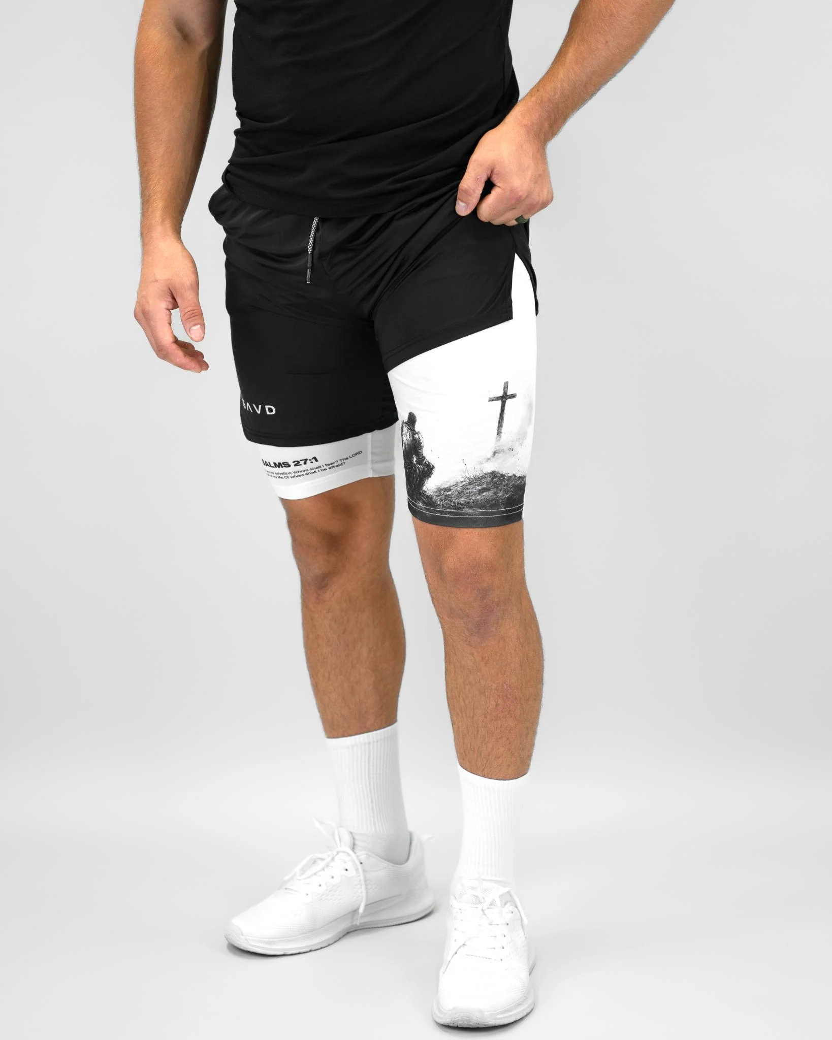 Psalms 27:1 Soldier’s Faith Performance Shorts - Image 10