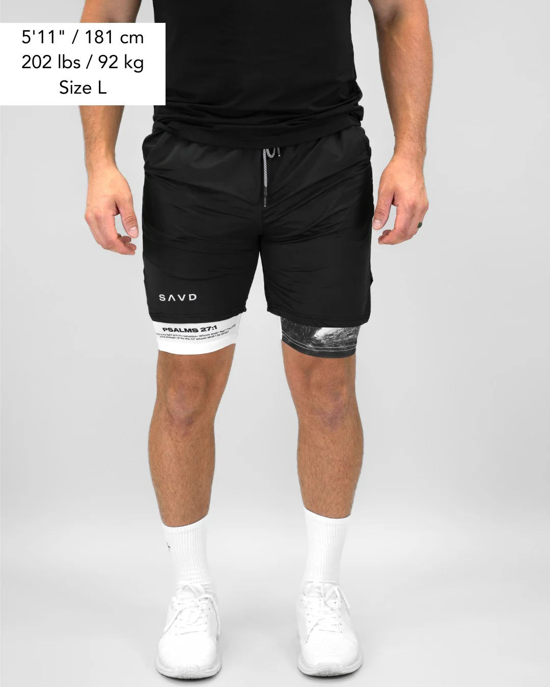 Psalms 27:1 Soldier’s Faith Performance Shorts - Image 5