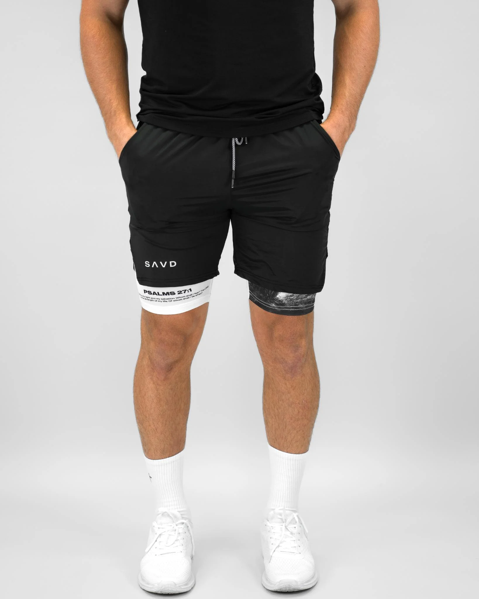 Psalms 27:1 Soldier’s Faith Performance Shorts - Image 7