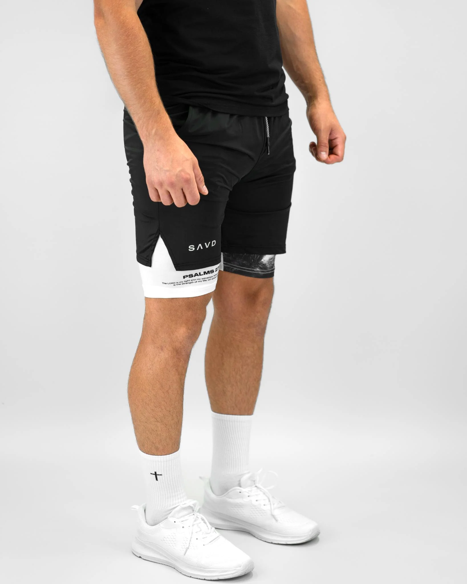 Psalms 27:1 Soldier’s Faith Performance Shorts - Image 8