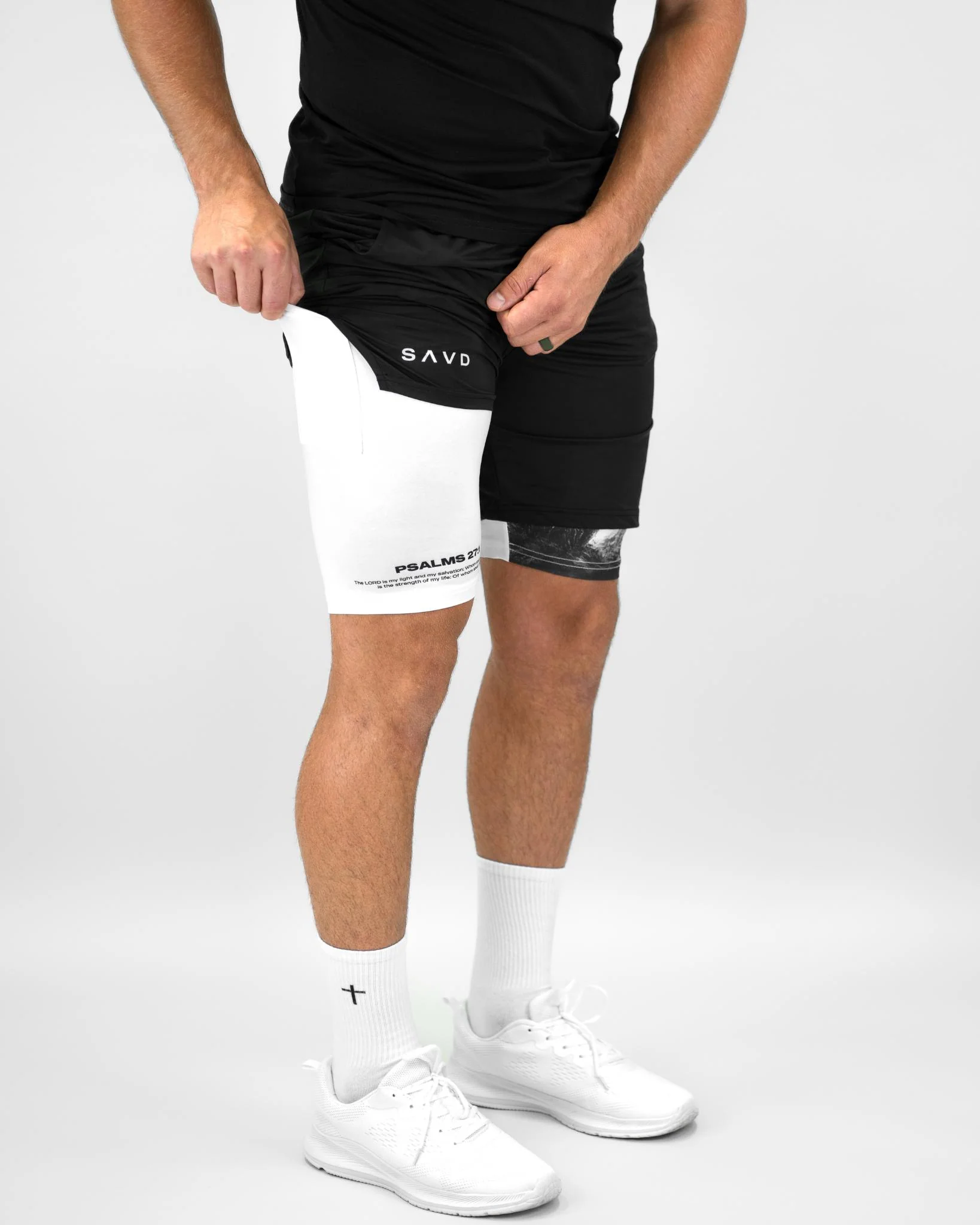 Psalms 27:1 Soldier’s Faith Performance Shorts - Image 9