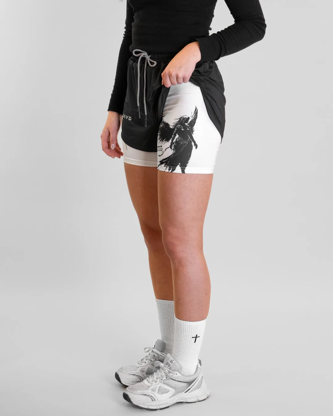 Psalms 91:2 'Divine Strength' Women's Performance Shorts - Image 7