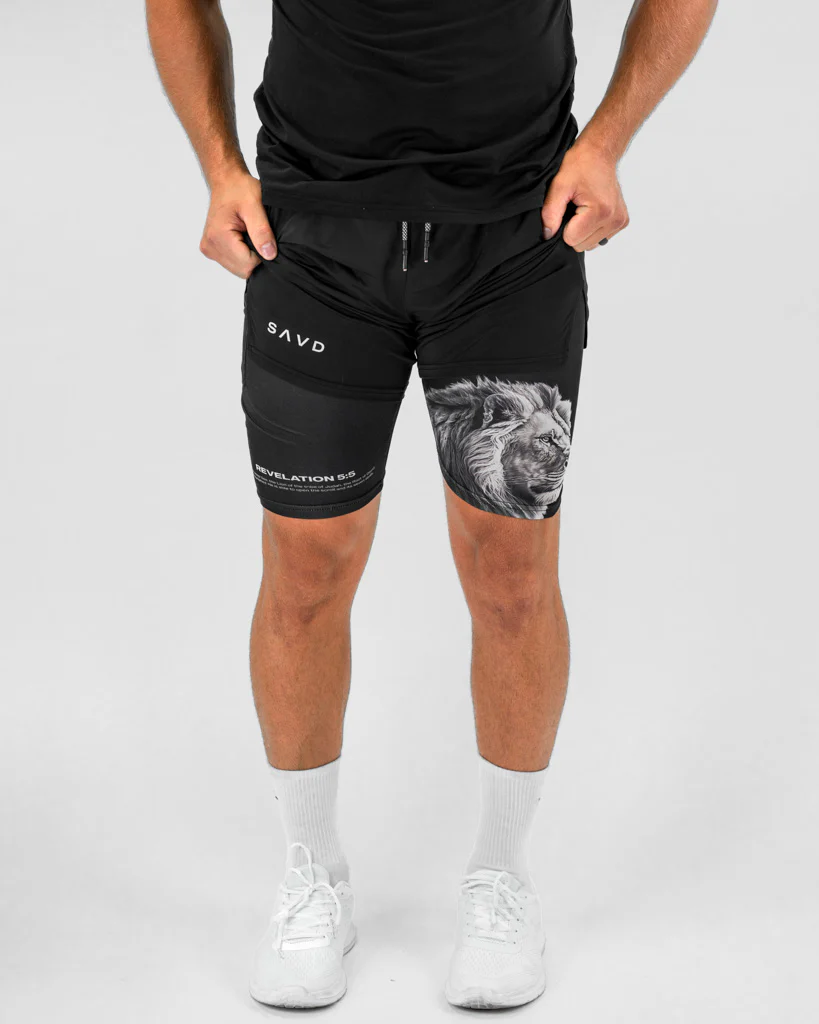 Revelation 5:5 Lion Performance Shorts - Image 6