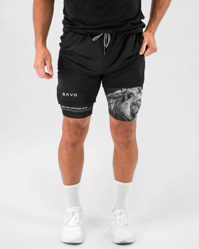 Revelation 5:5 Lion Performance Shorts - Image 7