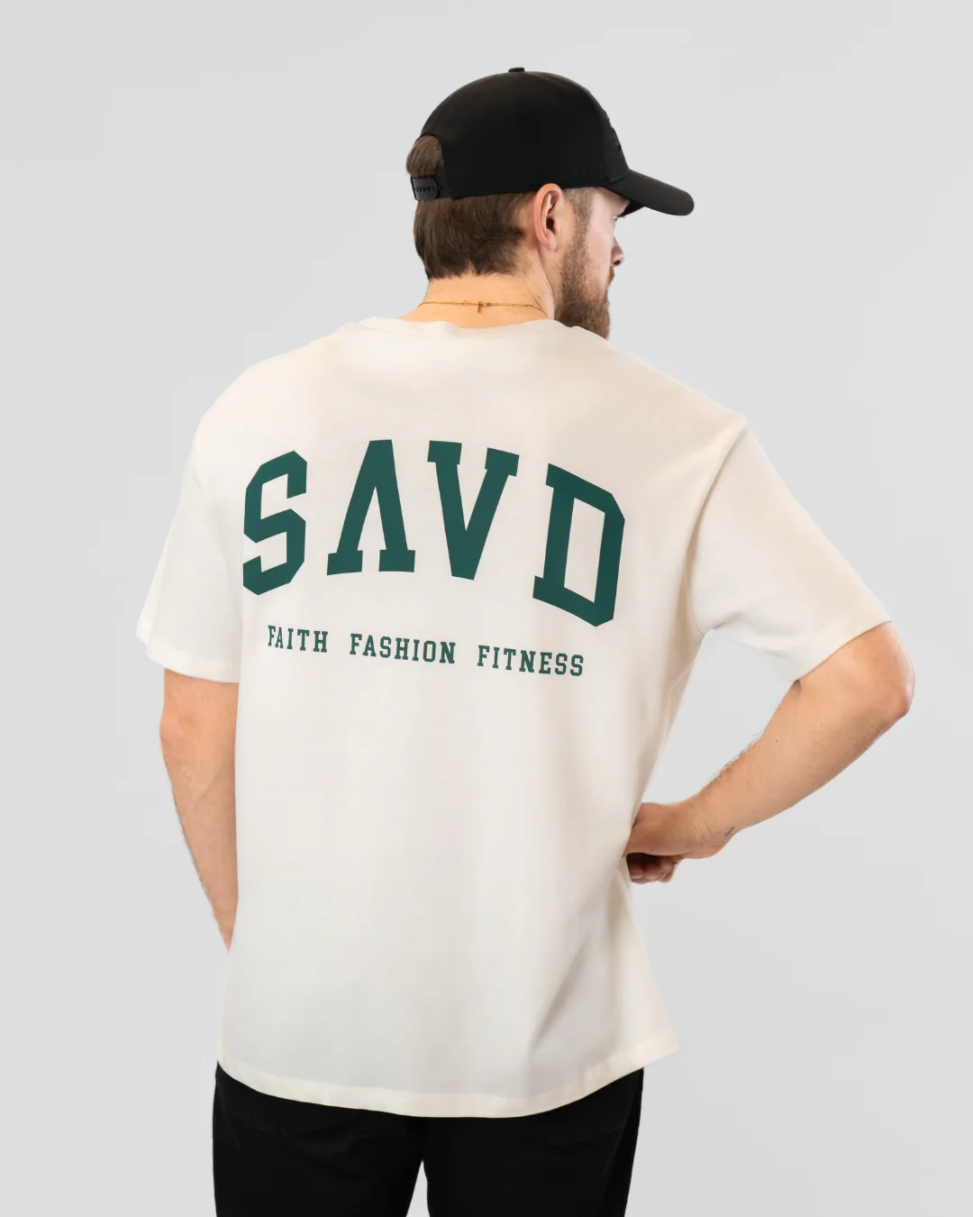 SAVD ’Varsity’ Men’s Oversized T-Shirt - Image 5