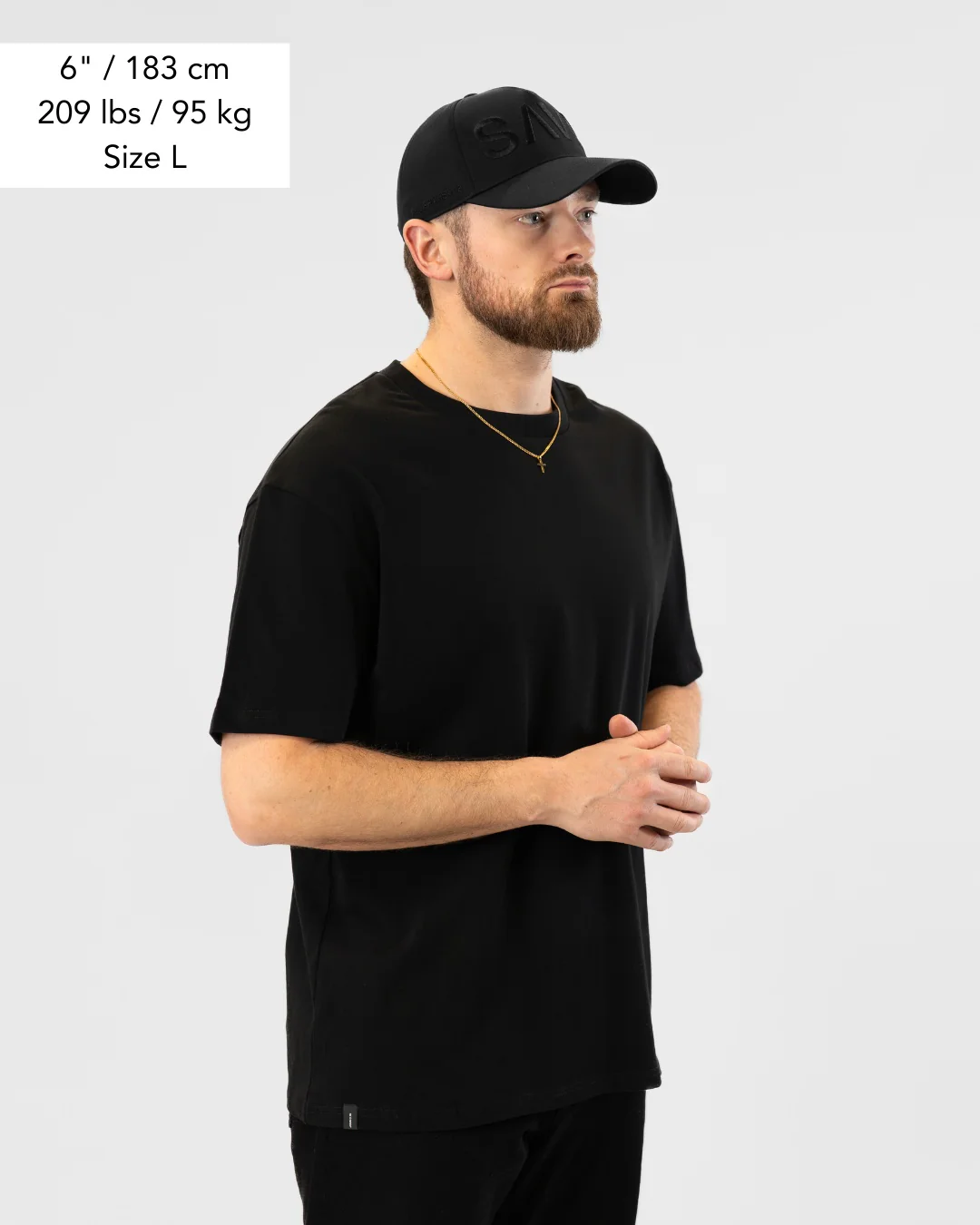 SAVD ’Varsity’ Men’s Oversized T-Shirt - Image 8