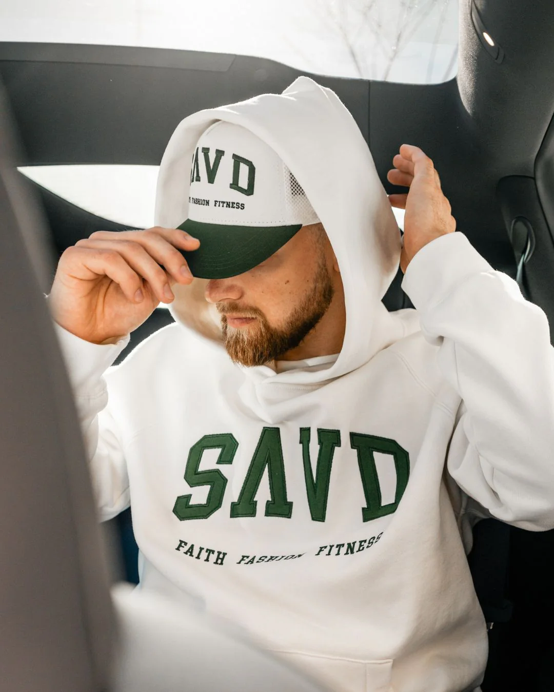 SAVD Varsity Snapback White - Image 5