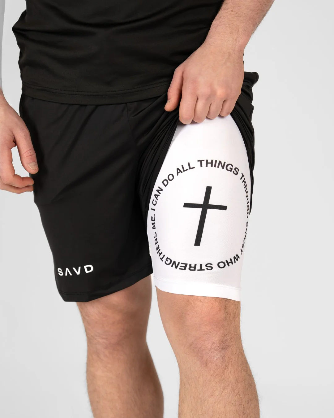 'Strength in Christ' Men’s Performance Shorts - Image 4