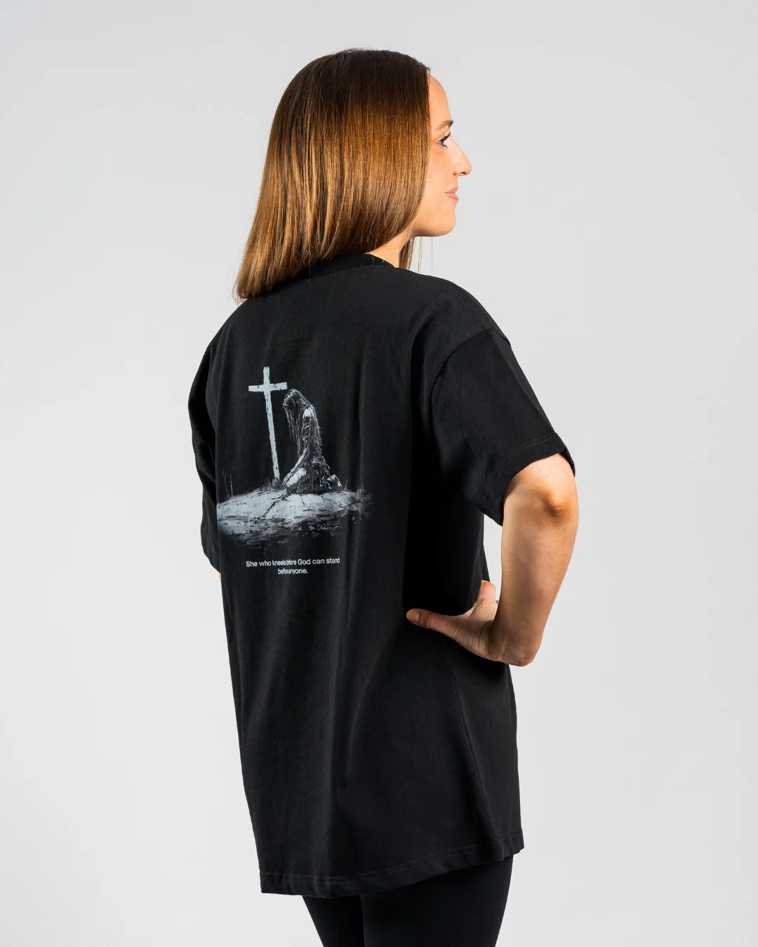 'Warrior's Prayer' Women’s Oversized T-Shirt - Image 4